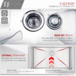 STYLISH S-323XG RUBY 32-inch Undermount Kitchen Sink - Image 5