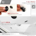 STYLISH P-201 TRENDY 18-inch Undermount Bathroom Sink - Image 9