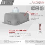 STYLISH S-417TG 9-inch Undermount Bar Kitchen Sink - Image 3
