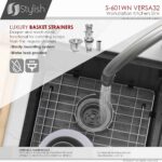 STYLISH S-601WN VERSA 32-inch Workstation Kitchen Sink - Image 7
