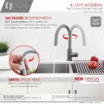 STYLISH K-131P MODENA Kitchen Sink Faucet - Image 3