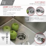 STYLISH S-317G DRUZY 15-inch Undermount Kitchen Sink - Image 7