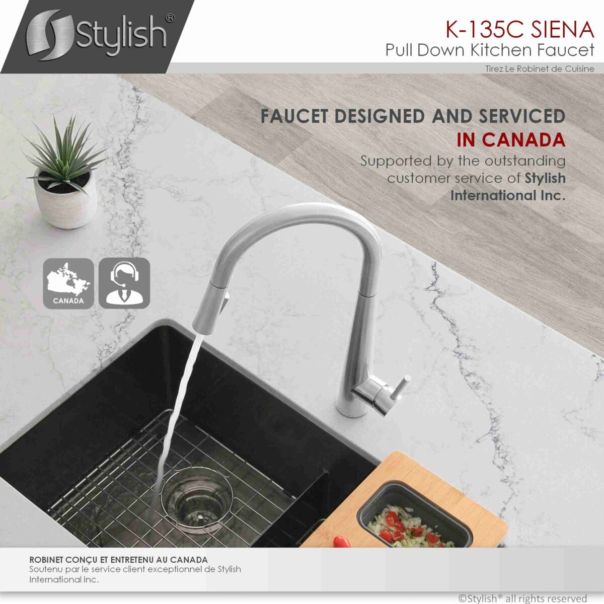 STYLISH K-135C SIENA Kitchen Sink Faucet - Image 12