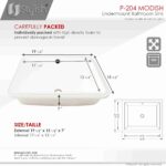 STYLISH P-204 MODISH 20-inch Undermount Bathroom Sink - Image 6
