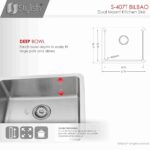 STYLISH S-407T 22-inch Single Bowl Undermount Kitchen Sink - Image 7