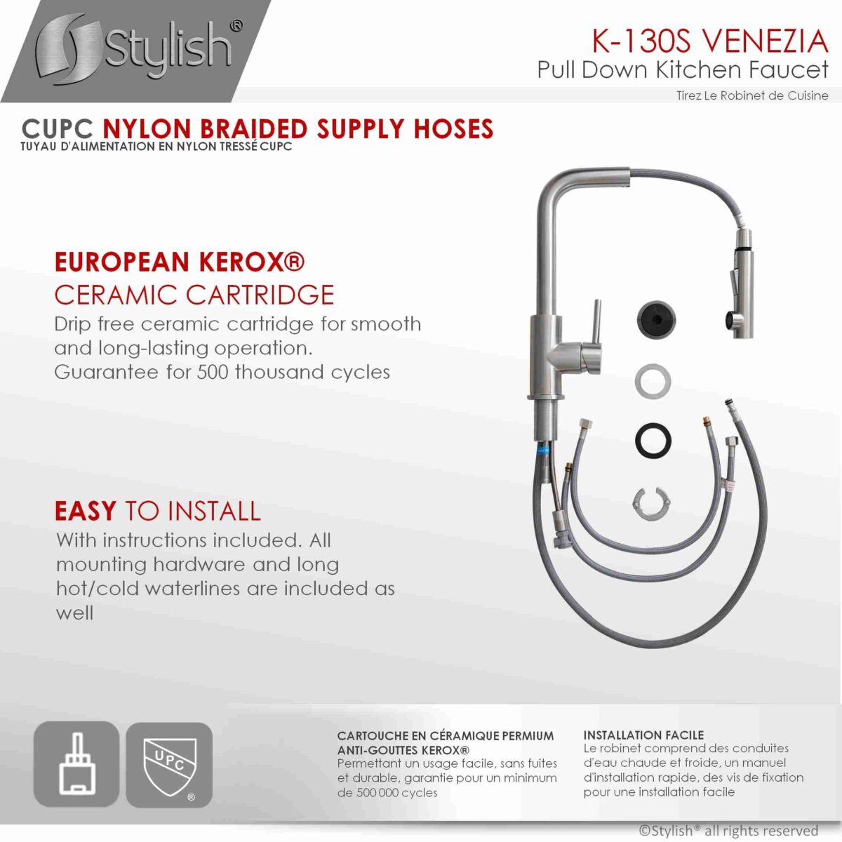STYLISH K-130S Kitchen Sink Faucet - Image 10
