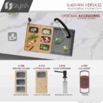 STYLISH S-601WN VERSA 32-inch Workstation Kitchen Sink - Image 15