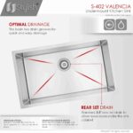 STYLISH S-402 VALENCIA 31-inch Undermount Kitchen Sink - Image 5