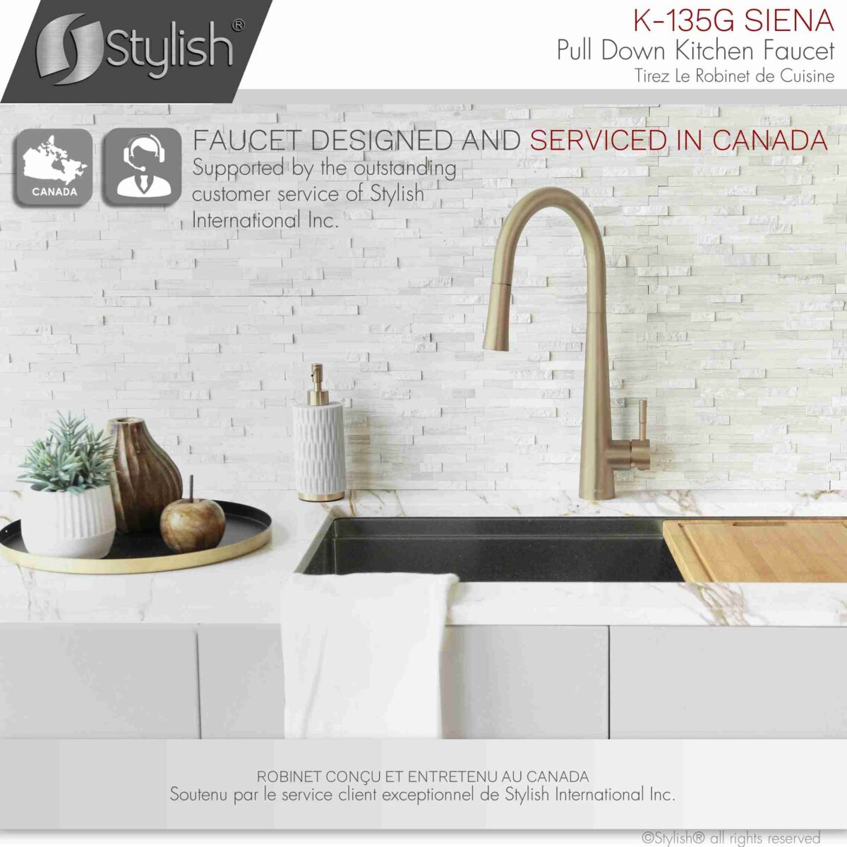 STYLISH K-135G SIENA Kitchen Sink Faucet - Image 12