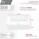 STYLISH P-223W BOLD 18-inch Vessel Bathroom Sink - Image 6