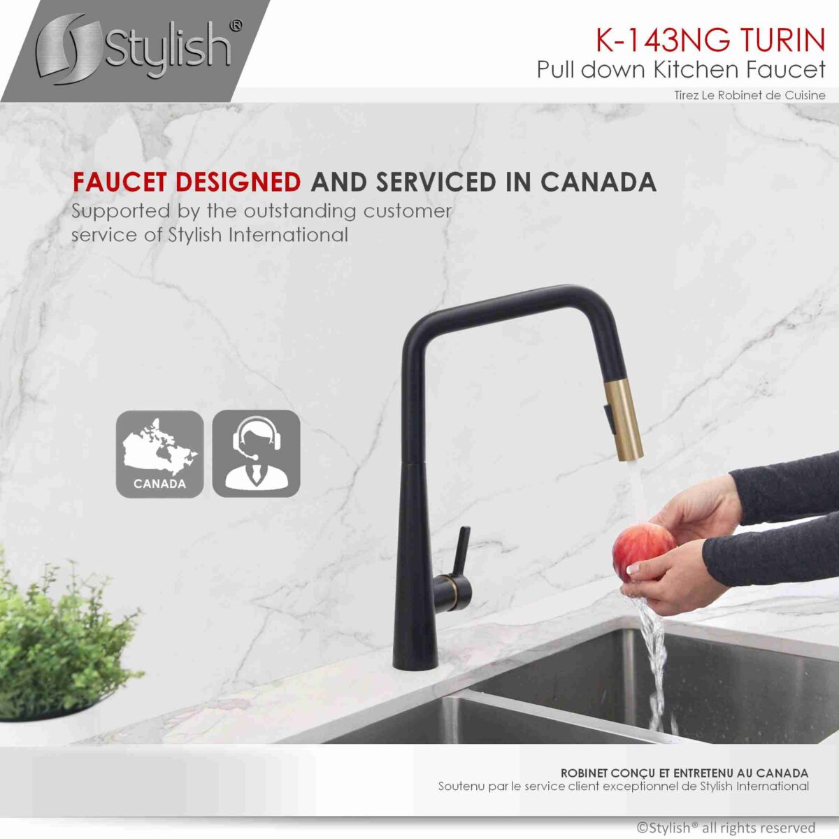 STYLISH K-143NG TURIN Kitchen Sink Faucet - Image 12