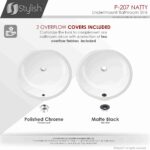 STYLISH P-207 NATTY 16-inch Undermount Bathroom Sink - Image 8
