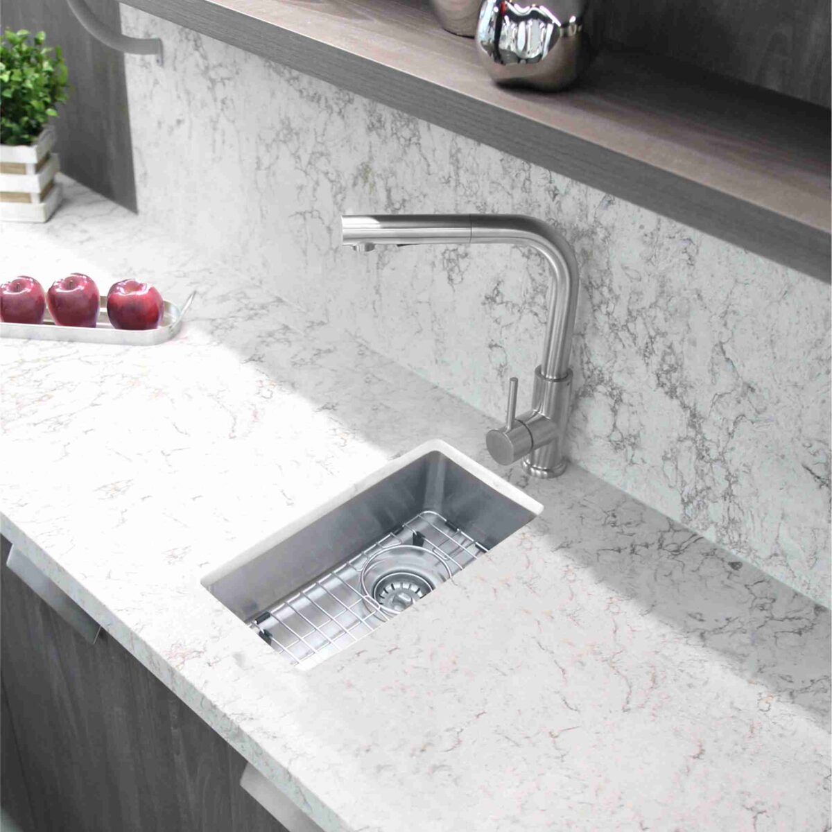 STYLISH S-417TG 9-inch Undermount Bar Kitchen Sink - Image 12