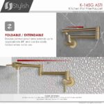 STYLISH K-145G ASTI Pot Filler Kitchen Faucet - Image 6
