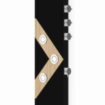 BAIN SIGNATURE Gavin B Painted Black Shower Panel - Image 2