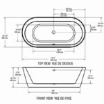 BAIN SIGNATURE Luna Deck Mount Free Standing Bathtub - Image 2