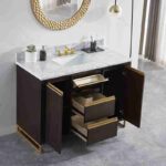 BAIN SIGNATURE Preston Double Sink Vanity With Marble Top 48" - Image 6