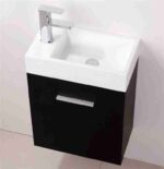 KUBEBATH BLISS 18″ BLACK WALL MOUNT MODERN BATHROOM VANITY - Image 4