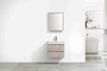 KUBEBATH BLISS 24″ NATURE WOOD WALL MOUNT MODERN BATHROOM VANITY - Image 5