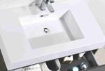 KUBEBATH BLISS 36″ GRAY OAK WALL MOUNT MODERN BATHROOM VANITY - Image 5