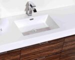 KUBEBATH BLISS 60″ WALNUT WALL MOUNT SINGLE SINK MODERN BATHROOM VANITY - Image 5