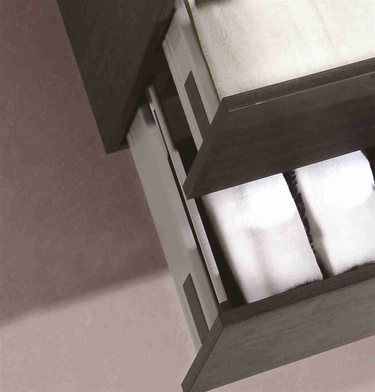 KUBEBATH BLISS 80″ GRAY OAK WALL MOUNT DOUBLE SINK MODERN BATHROOM VANITY - Image 7