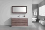 KUBEBATH BLISS 60″ SINGLE SINK BUTTERNUT FLOOR MOUNT MODERN BATHROOM VANITY - Image 2