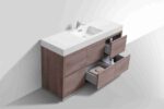 KUBEBATH BLISS 60″ SINGLE SINK BUTTERNUT FLOOR MOUNT MODERN BATHROOM VANITY - Image 4