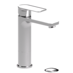 TENZO DE12M-P Tall single hole lavatory faucet with drain