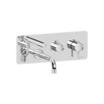 TENZO Wall mount tub filler with retractable hose - Alyss