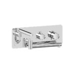 TENZO Wall mount tub filler with retractable hose & 12'' swivel spout - Alyss