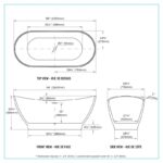 BAIN SIGNATURE Naya-59"-Wm - Artistic Bathtub - Image 2