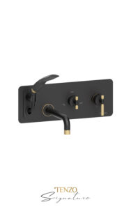TENZO SIGNATURE BET73-C-XX Wall mount tub ﬁller with retractable hose