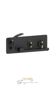 TENZO SIGNATURE BET74-F-XX Wall mount tub ﬁller with retractable hose and swivel spout
