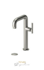 TENZO SIGNATURE BE10H-F-P-XX Tall single hole lavatory faucet with drain - Image 4