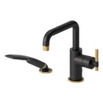TENZO SIGNATURE BE31-F-PB-XX 2 pieces deck mount tub ﬁller