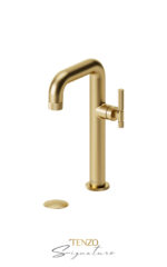 TENZO SIGNATURE BE10H-F-P-XX Tall single hole lavatory faucet with drain - Image 7