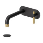 TENZO SIGNATURE BE15-F-P-XX Wall mount lavatory faucet with drain