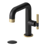 TENZO SIGNATURE BE10-C-P-XX Single hole lavatory faucet with drain