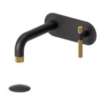 TENZO SIGNATURE BE15-C-P-XX Wall mount lavatory faucet with drain
