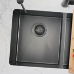 STYLISH ST-06 3.5-inch Graphite Stainless Steel Kitchen Sink Strainer - Image 10