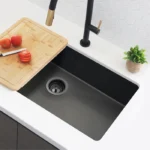 STYLISH ST-06 3.5-inch Graphite Stainless Steel Kitchen Sink Strainer - Image 9