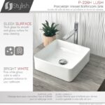STYLISH P-226H LUSH 14-Inch Ceramic Vessel Bathroom Sink - Image 3