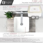 STYLISH P-226H LUSH 14-Inch Ceramic Vessel Bathroom Sink - Image 4