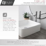 STYLISH P-226H LUSH 14-Inch Ceramic Vessel Bathroom Sink - Image 6