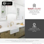 STYLISH S-830WH BRONTE 30-inch Granite Apron Kitchen Sink - Image 2