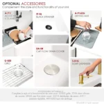 STYLISH S-830WH BRONTE 30-inch Granite Apron Kitchen Sink - Image 3