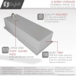 STYLISH S-639W VERSA 39-inch Undermount Kitchen Sink - Image 3