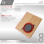 STYLISH A-907 Large Cutting Board 18-inch Kitchen Accessories - Image 2