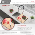 STYLISH A-907 Large Cutting Board 18-inch Kitchen Accessories - Image 5